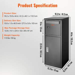 Голяма-кутия-за-доставки-на-пратки-Package-Delivery-Box-111-8-см-височина-с-кодово-и-натискащо-заключване-Coded-Press-Lock